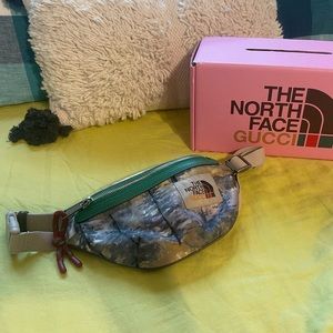 Gucci x Northface painted forest fanny pack belt bag